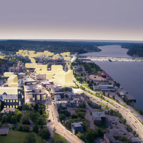 Projection de la vision centre-ville Saguenay