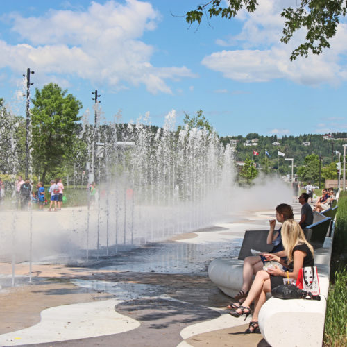 Place du citoyen centre-ville Chicoutimi, Saguenay