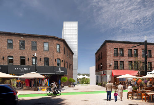 Projection Rue Racine à Chicoutimi, ville de Saguenay