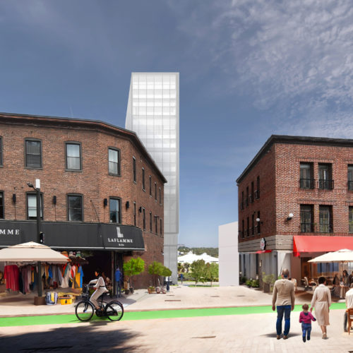 Projection Rue Racine à Chicoutimi, ville de Saguenay