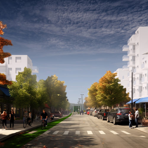 Projection rue Sainte-Anne, projet Vision 2040 Saguenay