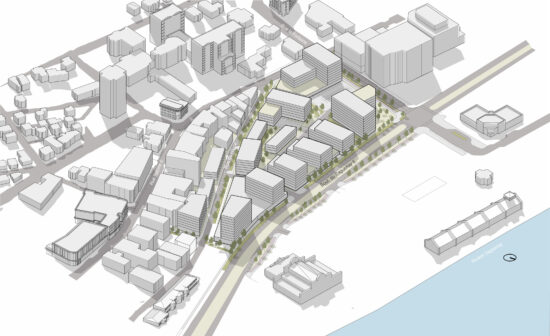 Rendu 3D d'une future zone ferroviaire